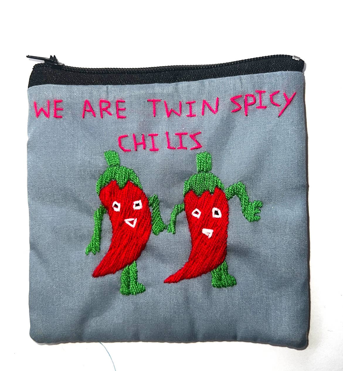 "Chalee" Hand Embroidered Pouches by Hmong Youth in Laos