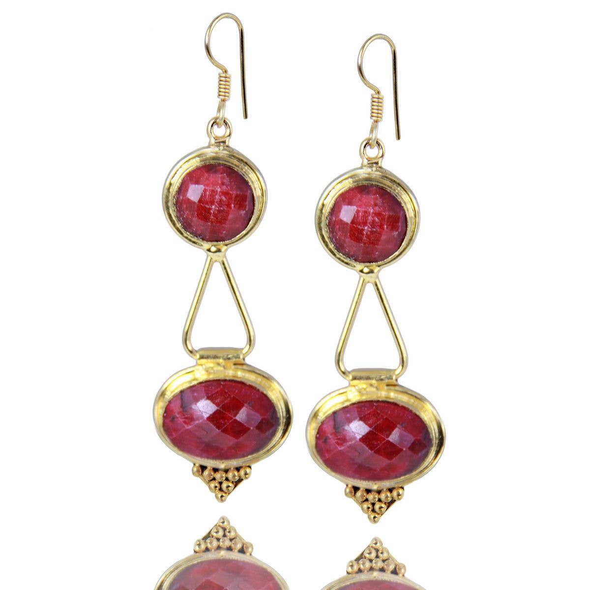 Gemstone Lantern Earring