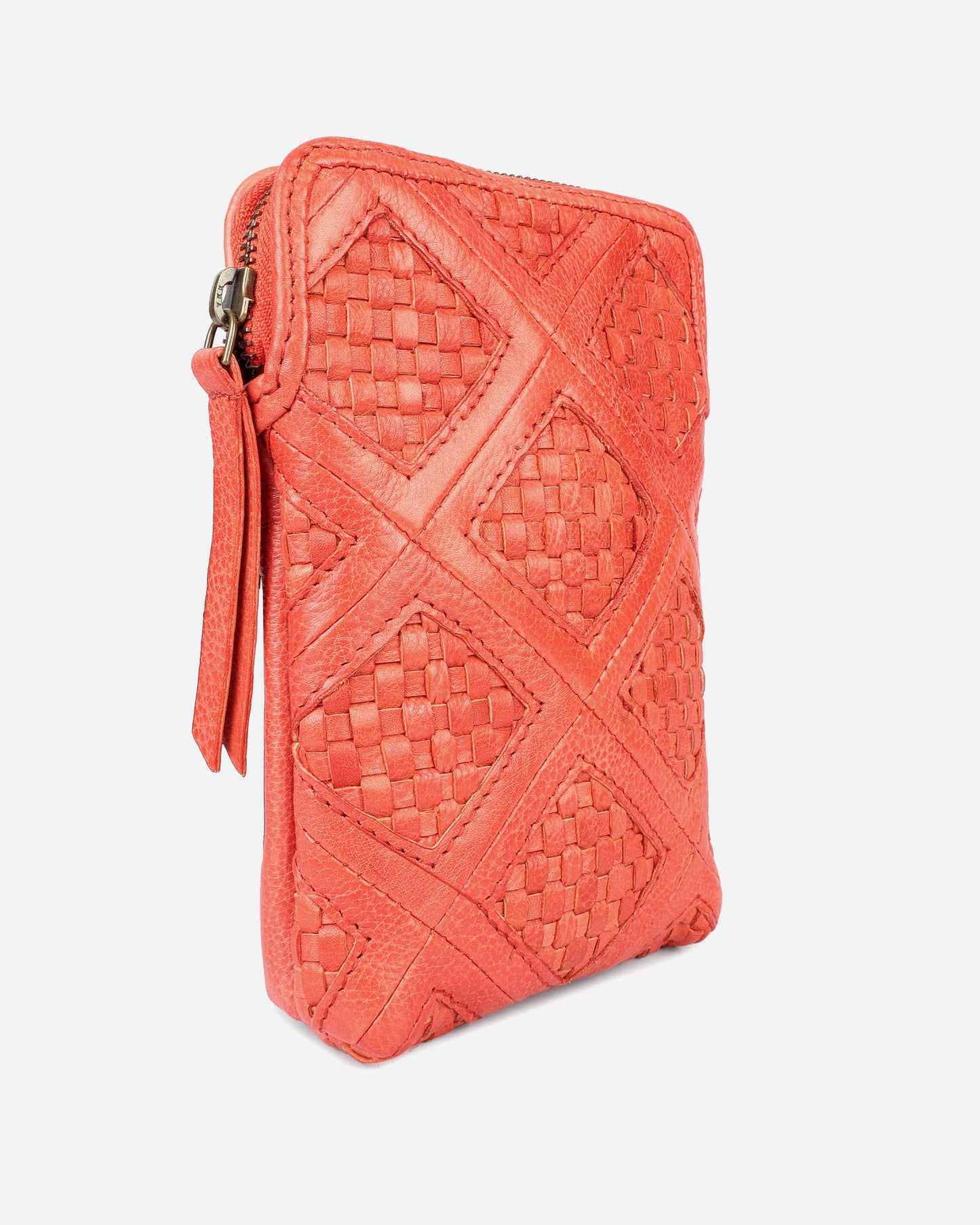 Milder | Full Grain Leather Crossbody Phone Zip Bag Women