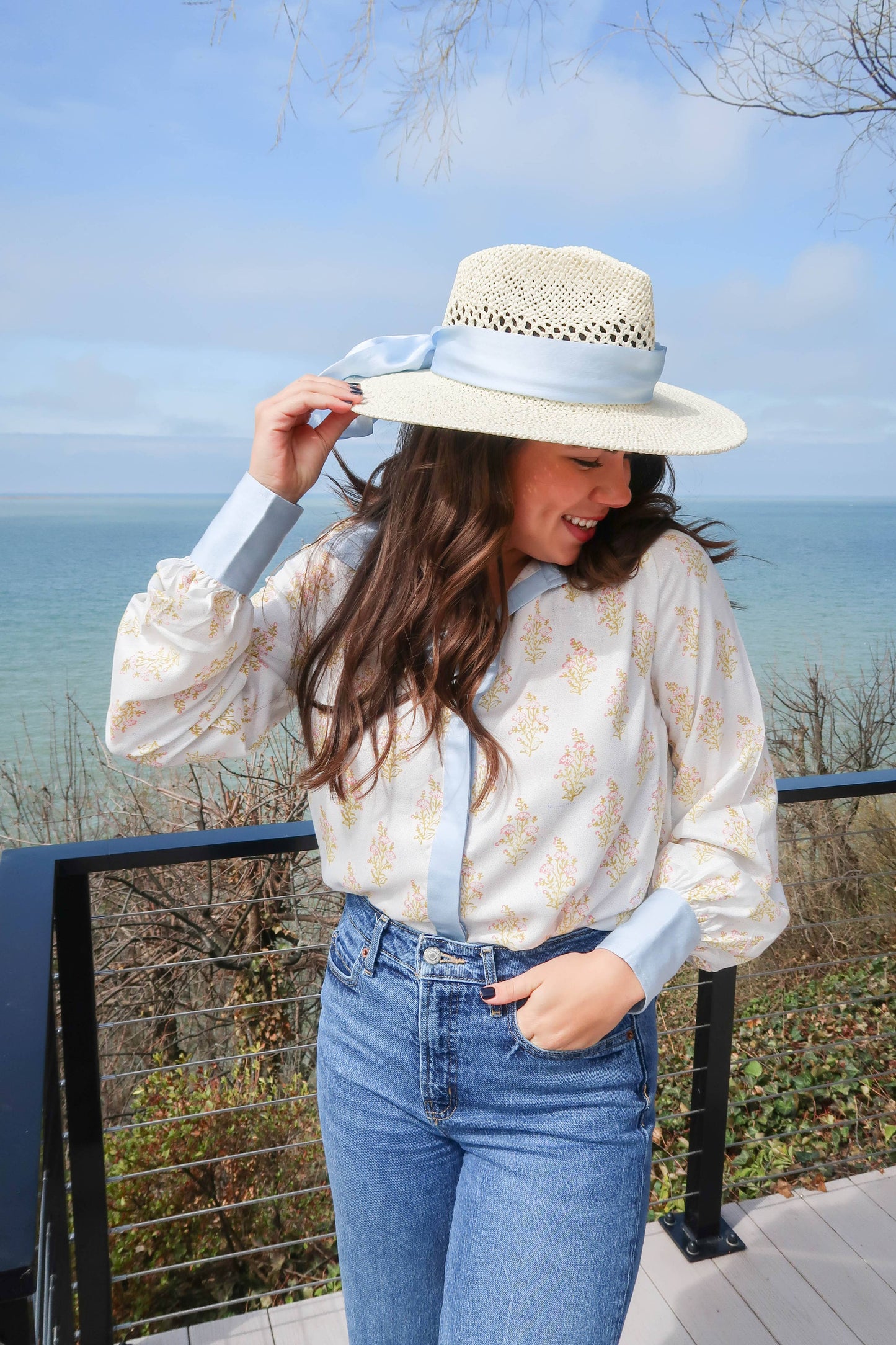 Harbor Blouse - Block Printed, Made In India