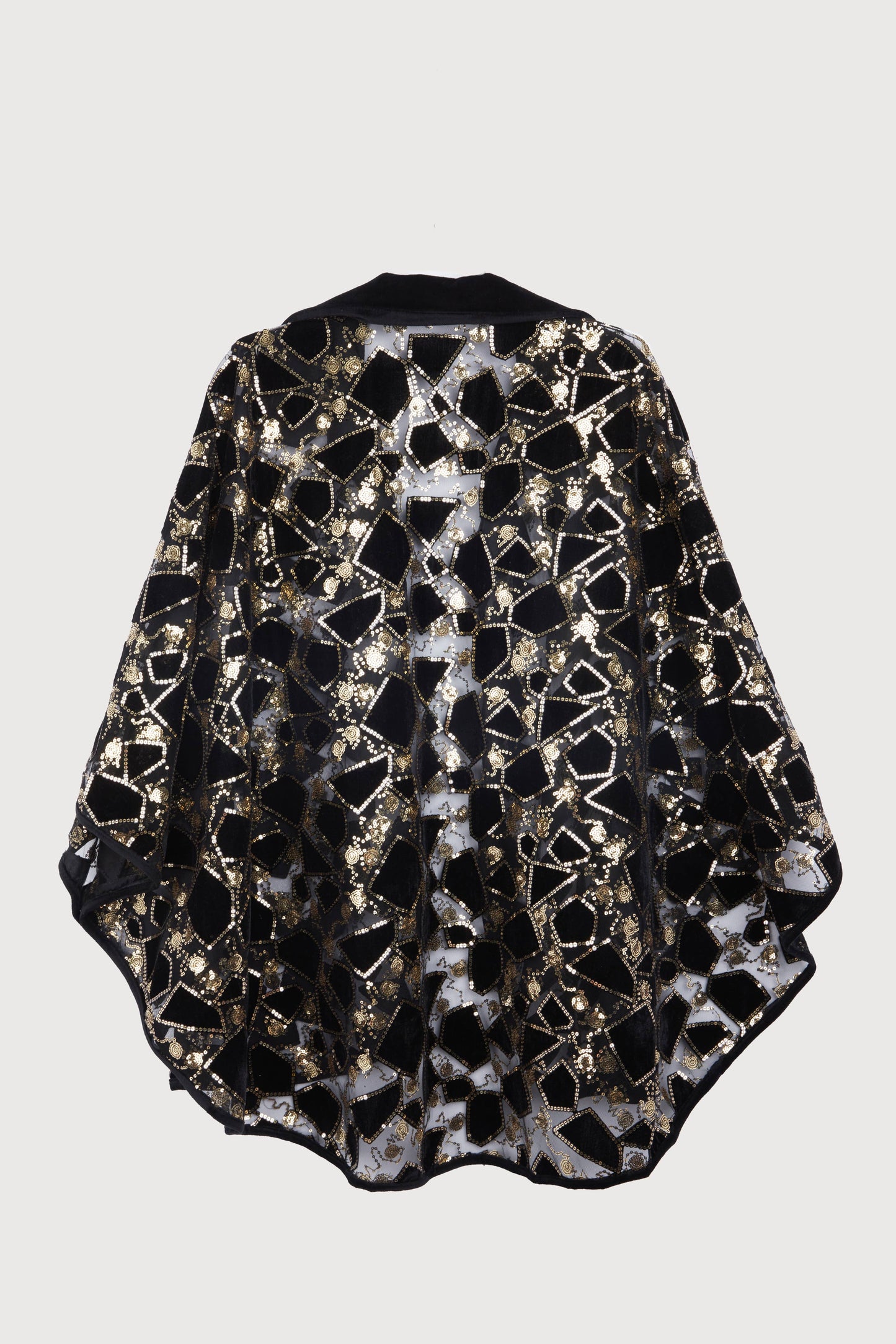 Velvet Winter Sequin Capelet