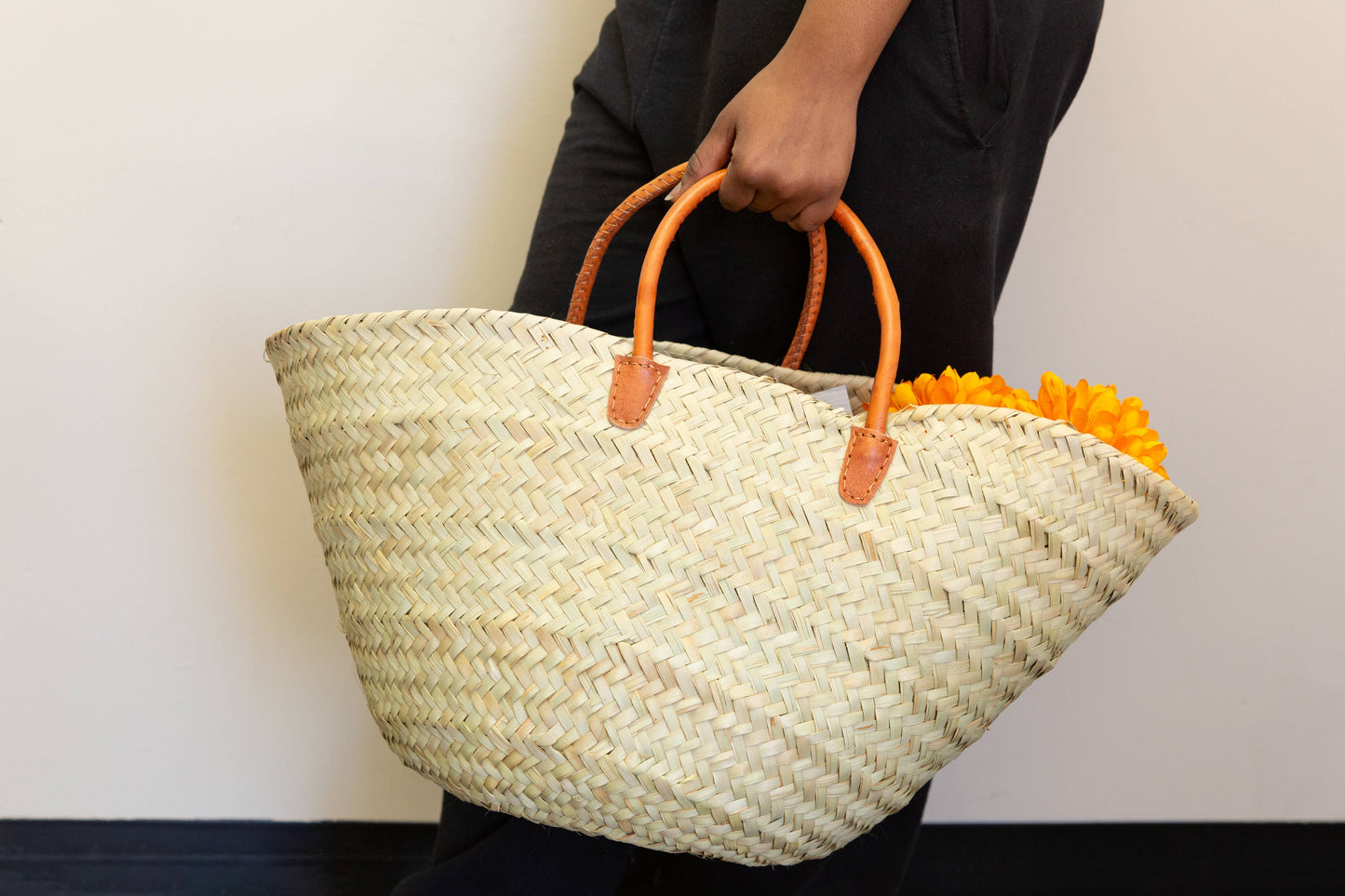 Tote Basket, palm / Kikapu