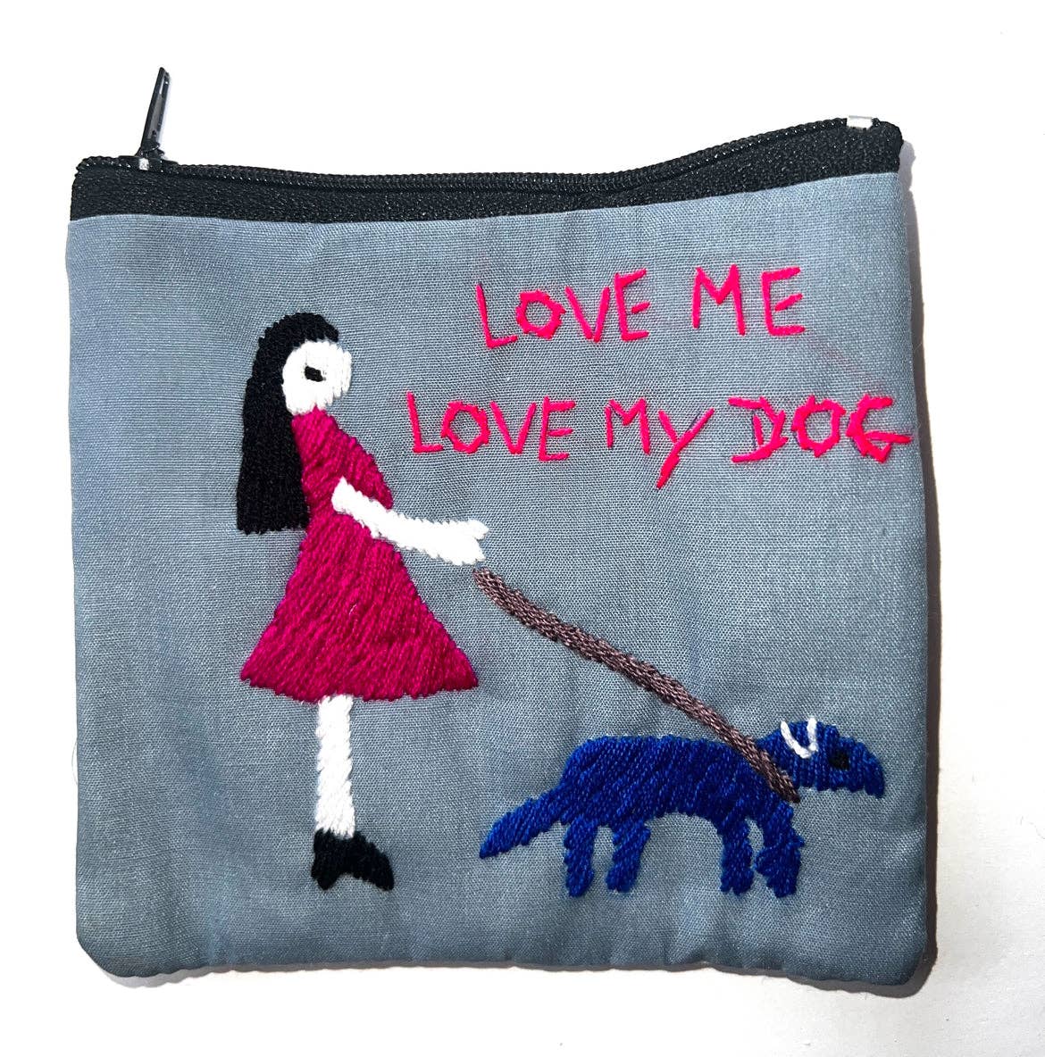 "Chalee" Hand Embroidered Pouches by Hmong Youth in Laos