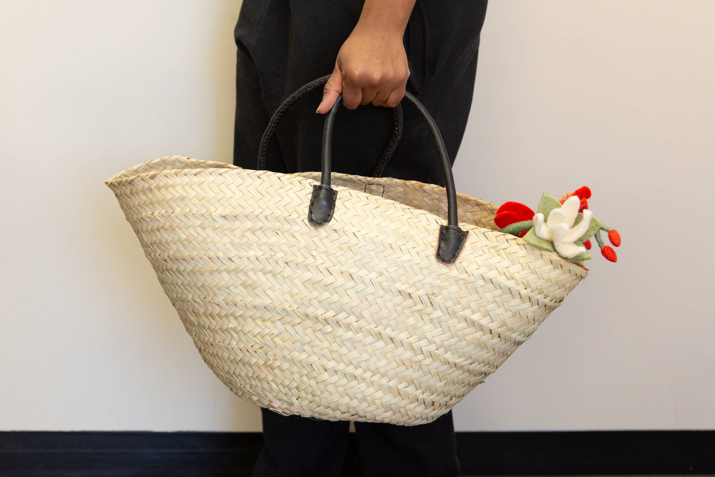 Tote Basket, palm / Kikapu
