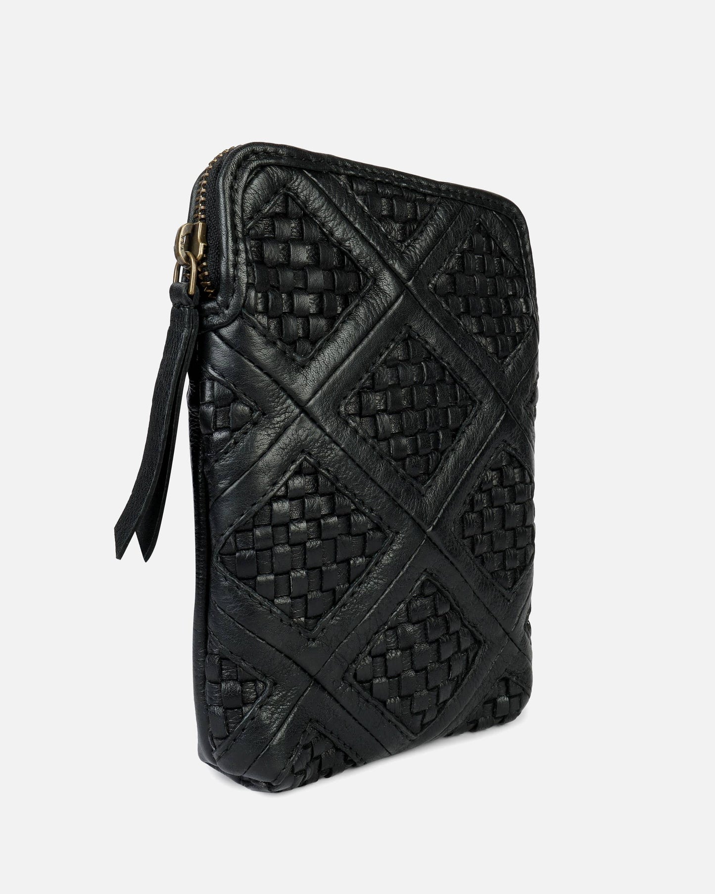 Milder | Full Grain Leather Crossbody Phone Zip Bag Women