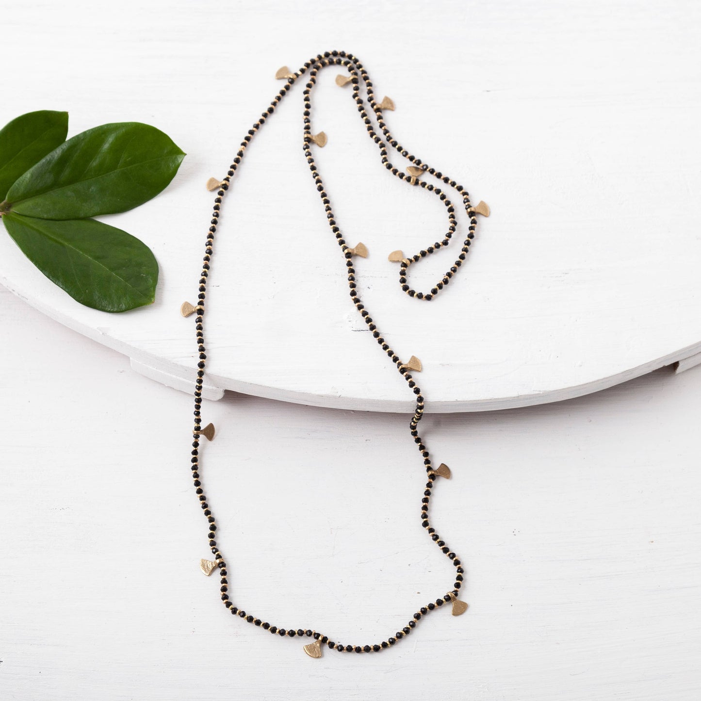 Beaded Fan Necklace