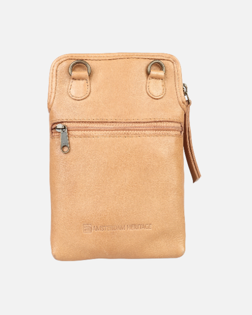 Milder | Full Grain Leather Crossbody Phone Zip Bag Women