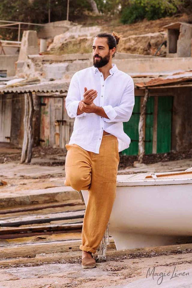 MEN'S LINEN SHIRT NEVADA