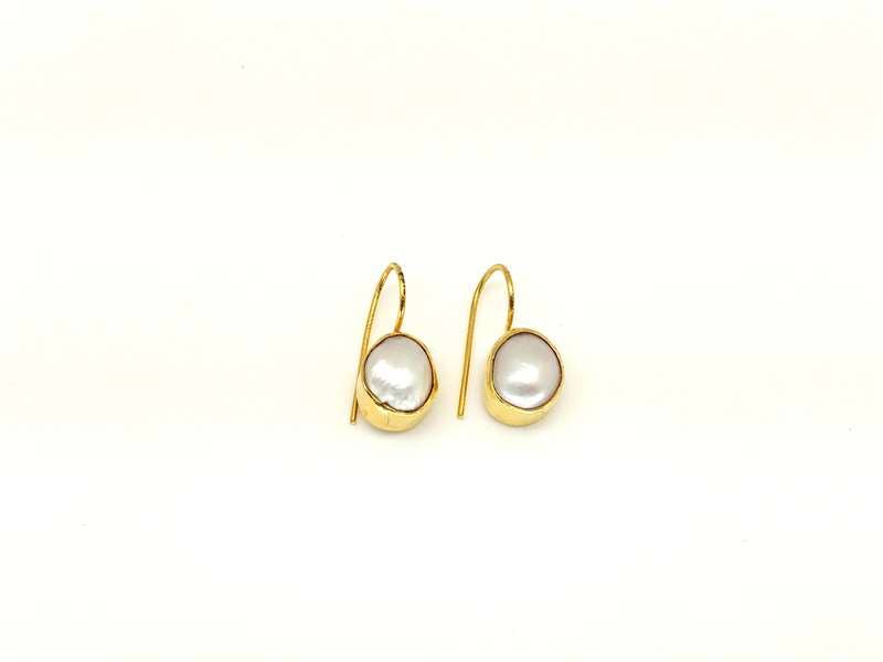 Pearl Handmade Gold Earrings