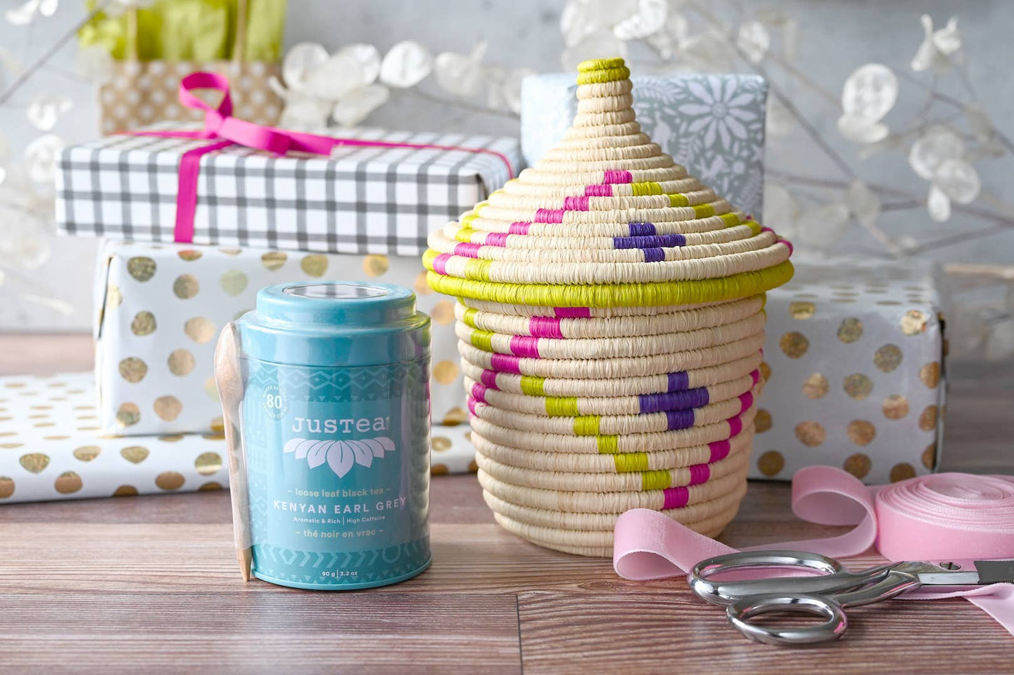Rwenzori Big Kindness Basket with Pointed Lid