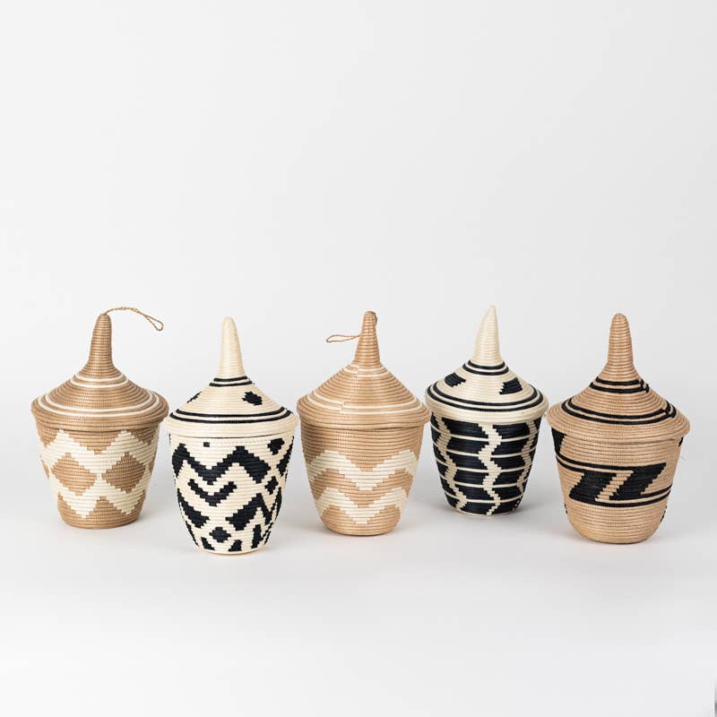 Sisal Peace Basket in Boutique Clover