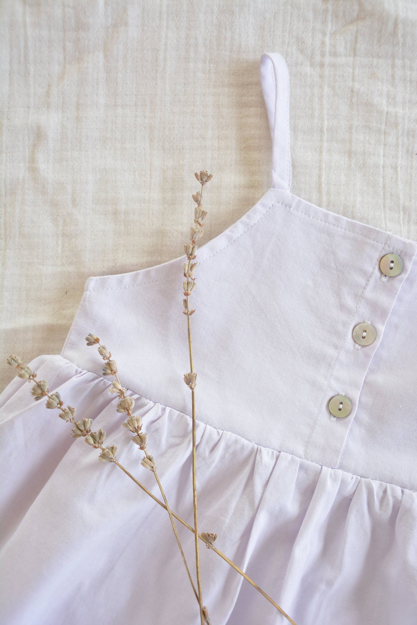 Baby / Girl Summer Dress 100% Cotton Lilac