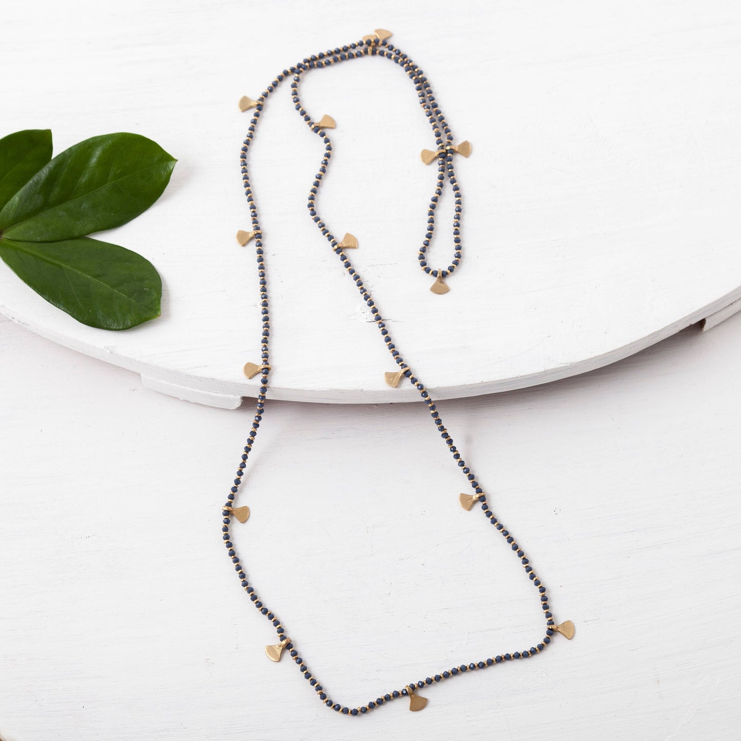 Beaded Fan Necklace