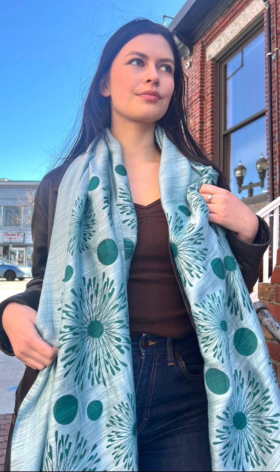 Screen Printed Silk Blend Scarves, made by hand in Vietnam