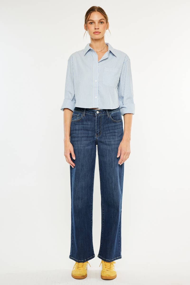 High Rise Wide Leg Jeans
