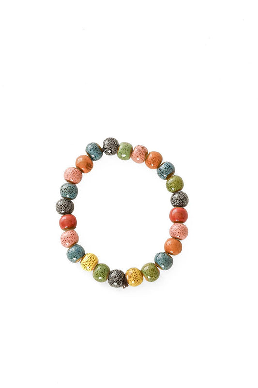Ceramic Round Bead Zuri Bracelet