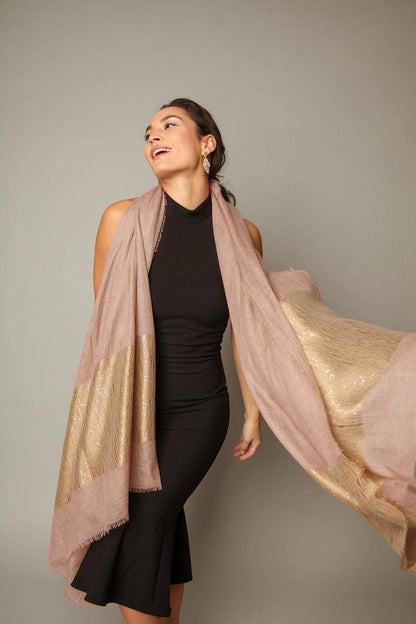 Embellished Cashmere Wrap