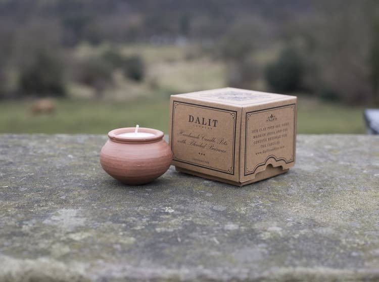 Handmade Beeswax Terracotta Candle - Karan Lavender Scented