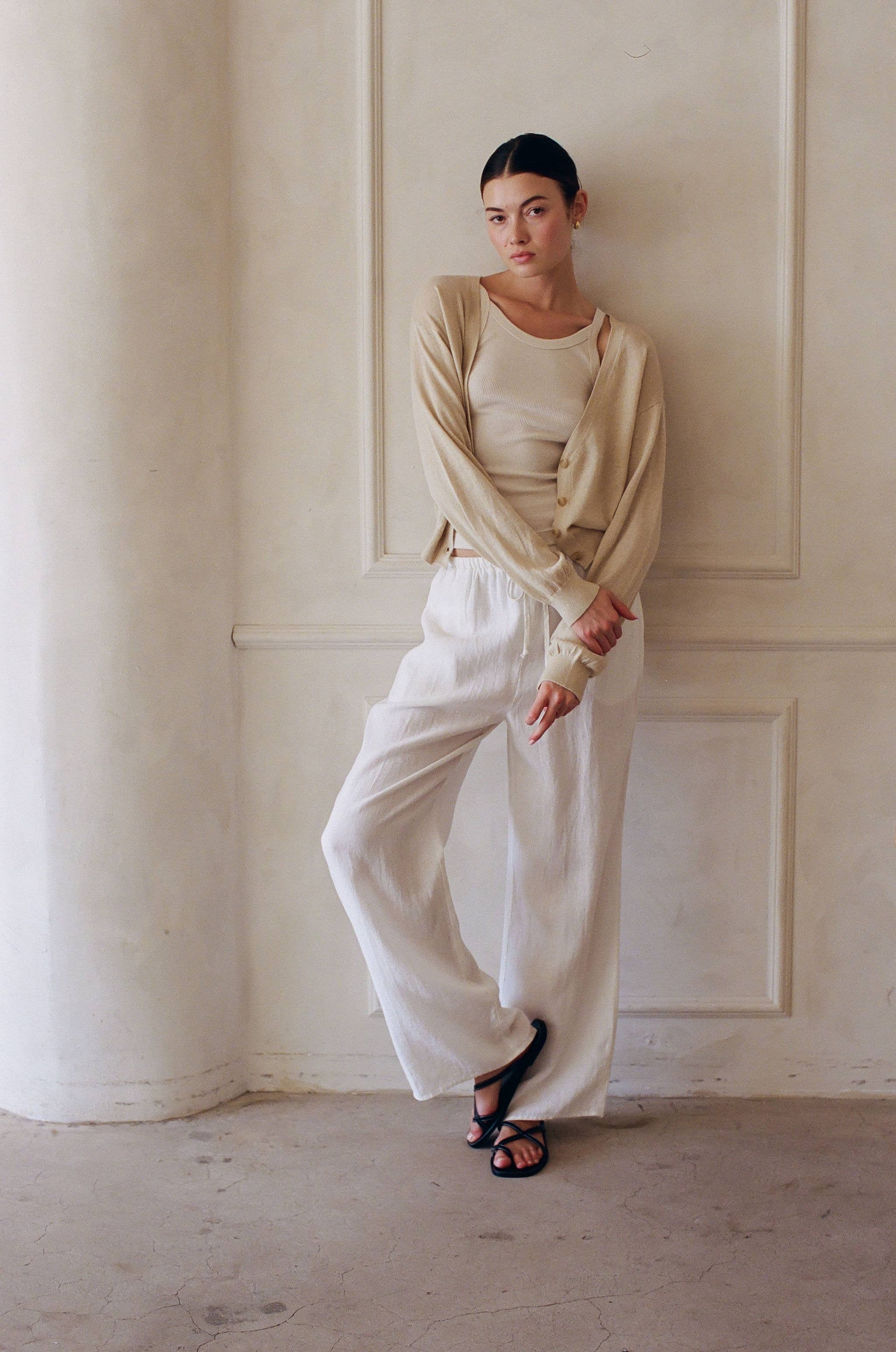 V-Neck Long Sleeve Cardigan