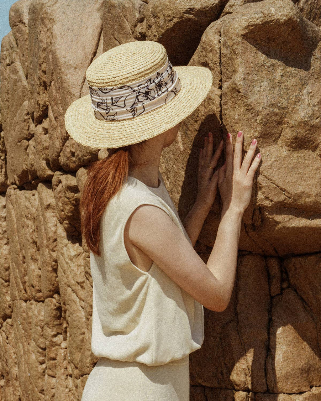 Island Sun Hat with Ribbon Band