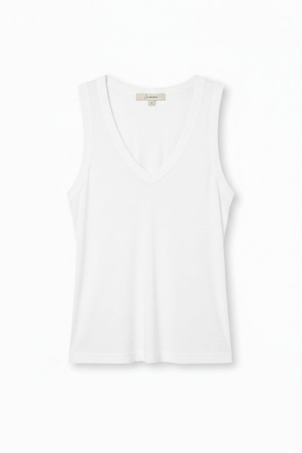 100% lyocell V-neck tank top