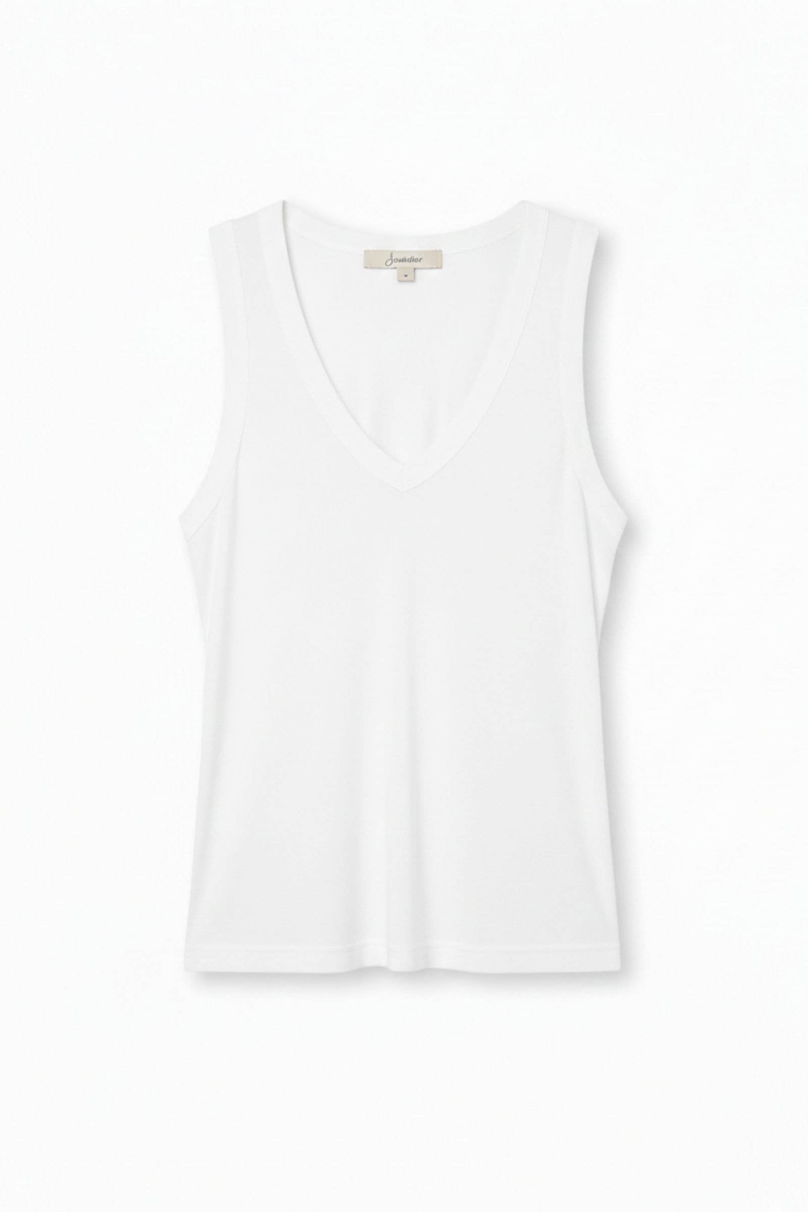 100% lyocell V-neck tank top