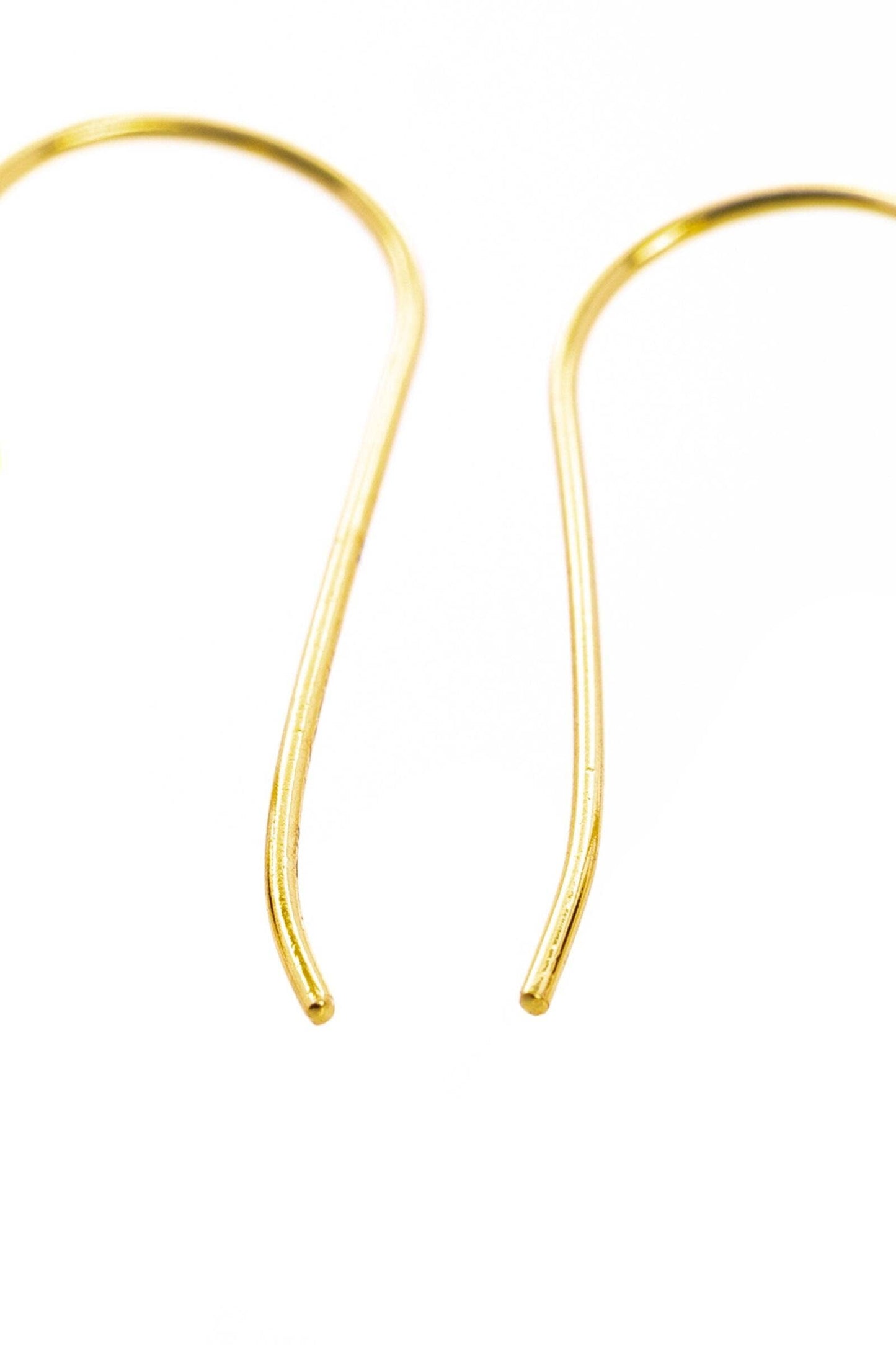 Triangle Open Frame Gemstone Earrings