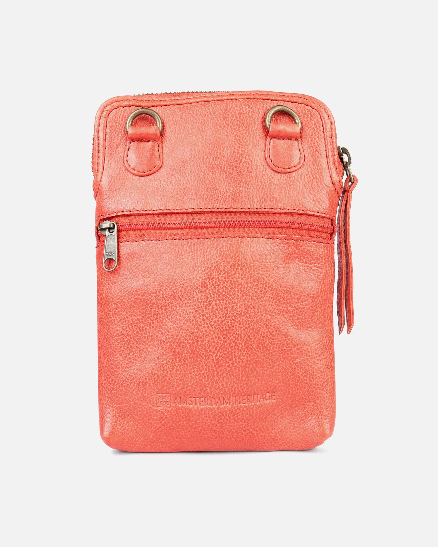 Milder | Full Grain Leather Crossbody Phone Zip Bag Women