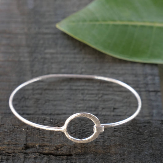 Silver Circle Bangle