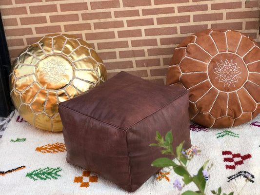Large Ottoman Pouf | Bohemian Furniture