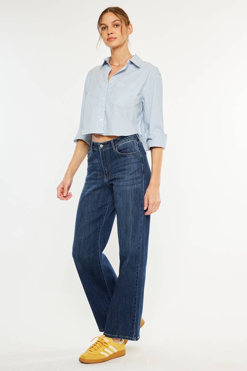 High Rise Wide Leg Jeans