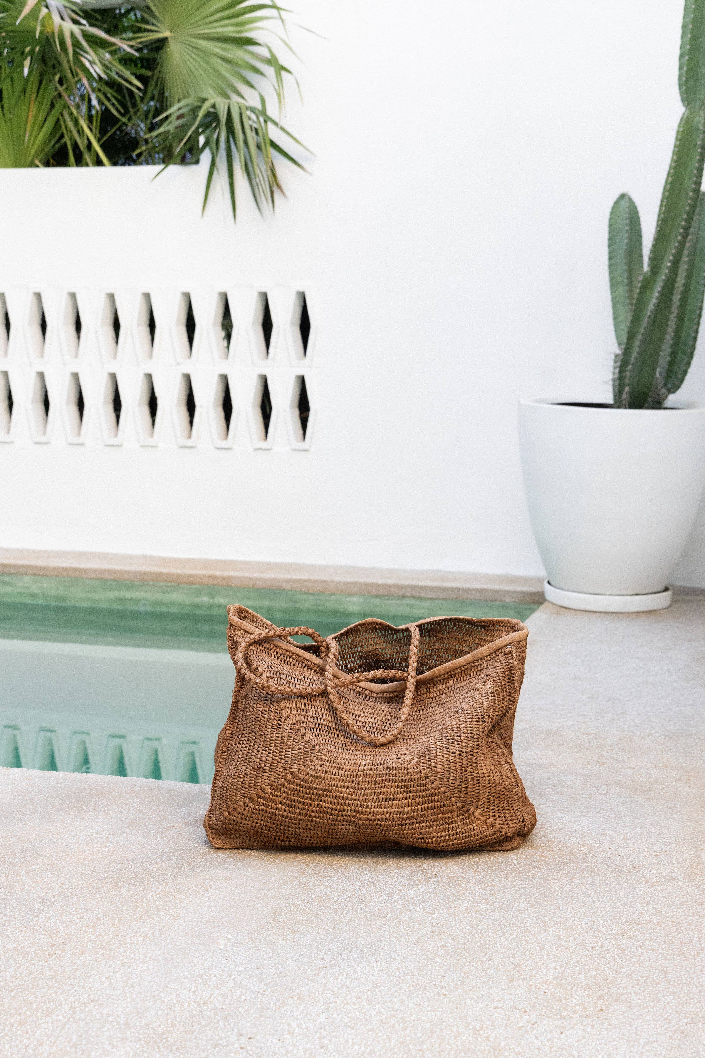 Clipa (XXL) Tote bag Beach bag Raffia Straw