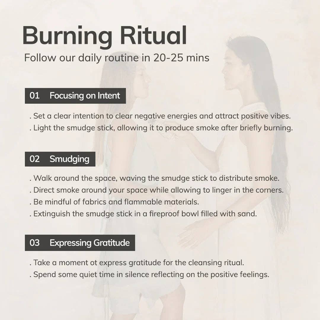Hand-Rolled White Sage Incense Sticks