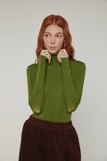Wool blend lightweight turtleneck