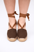 Espadrilles Jade in chocolate