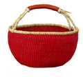 RED African Market Basket  Bolga Ghana Basket