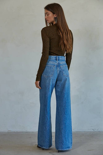 Knit Ribbed Sweater Bodysuit