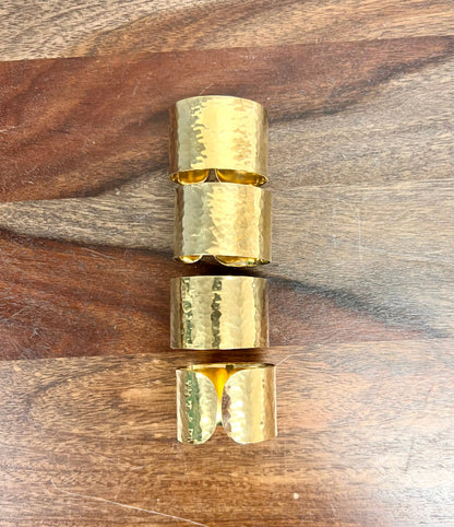 Napkin Rings, brass