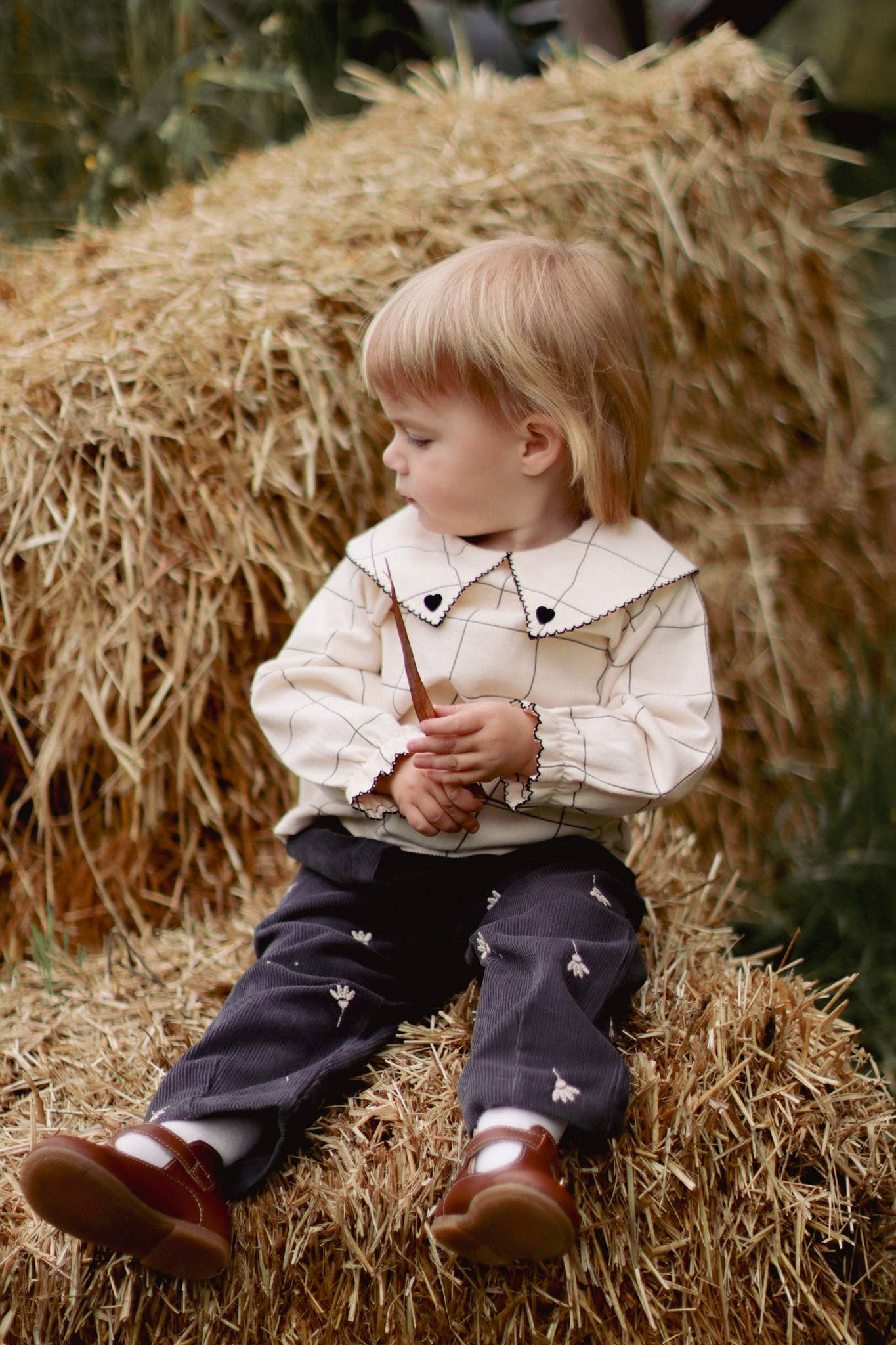 Baby / Girl Blouse Check Patterned