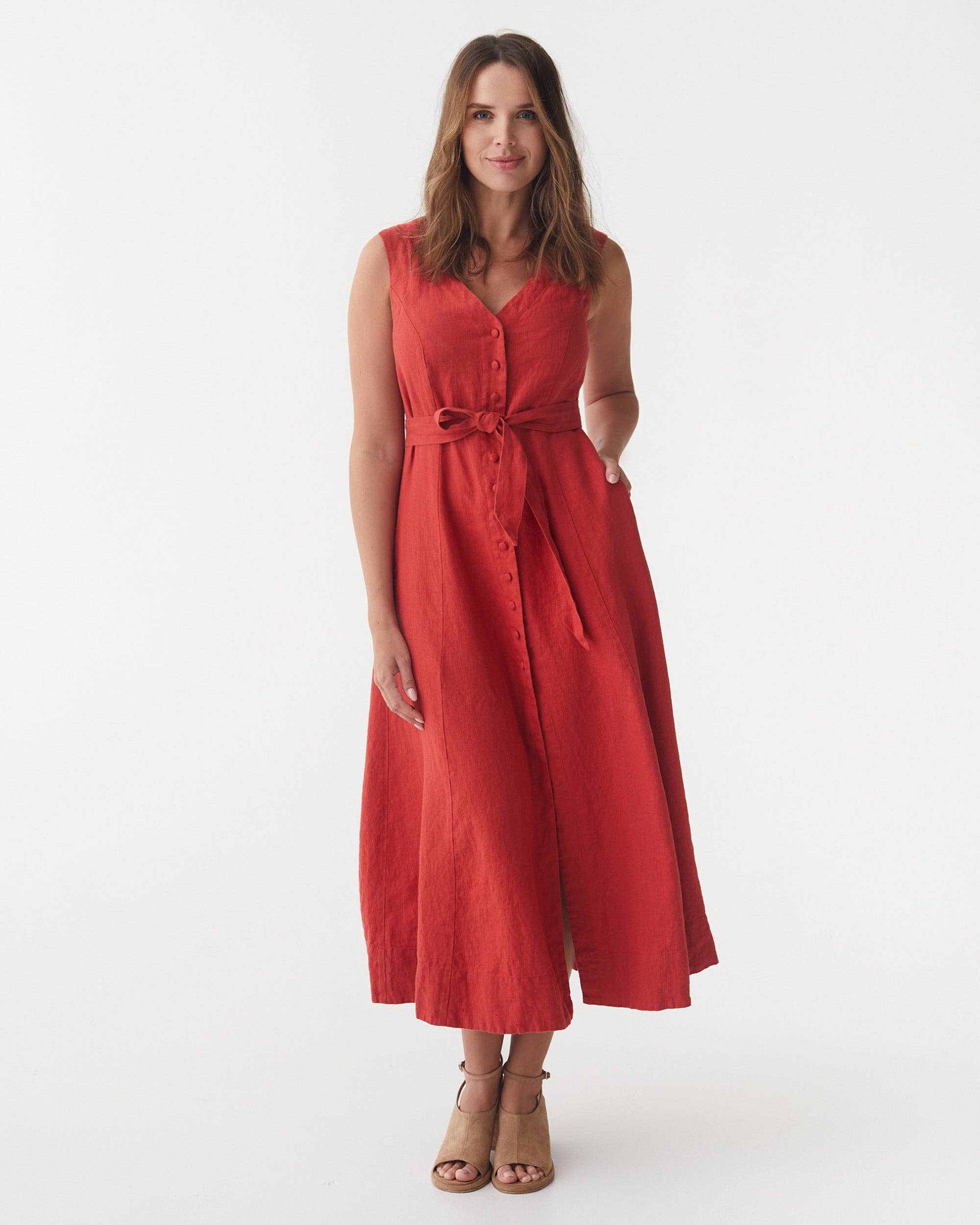 Aurora Linen Dress