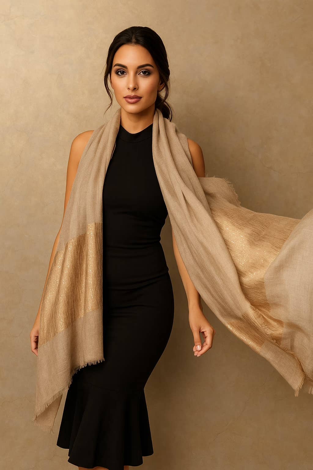 Embellished Cashmere Wrap