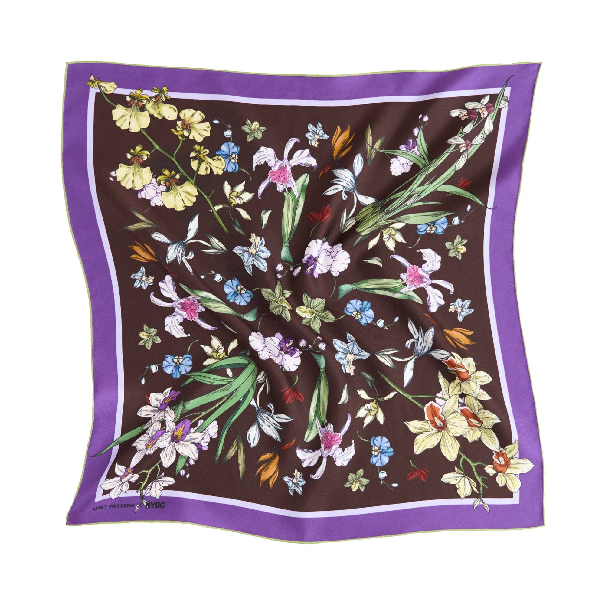 "Orchid Symphony" Silk Wrap