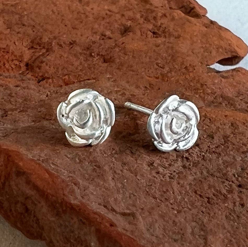 Tiny Rose Earrings