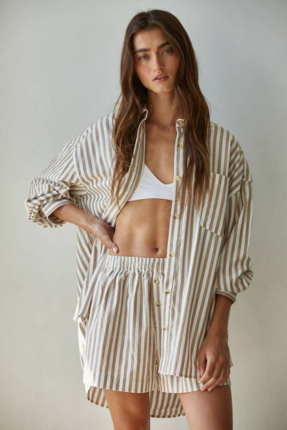 Striped Oversized Shirt