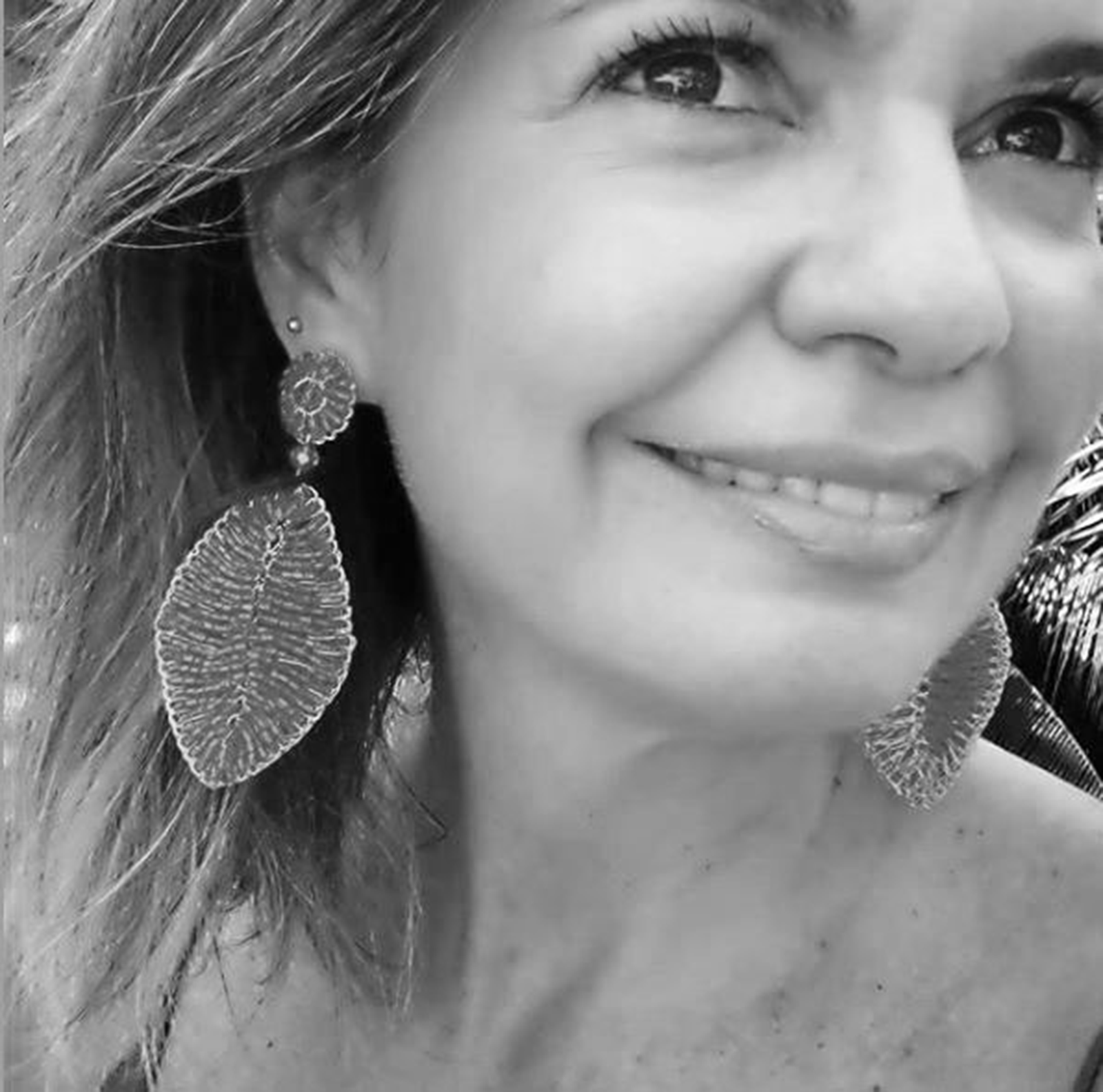 Vintage Gold Leaf Handmade Crochet Earrings