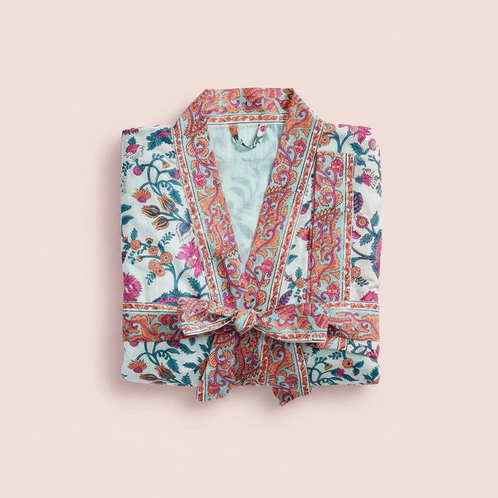 Laila Block Print Robe