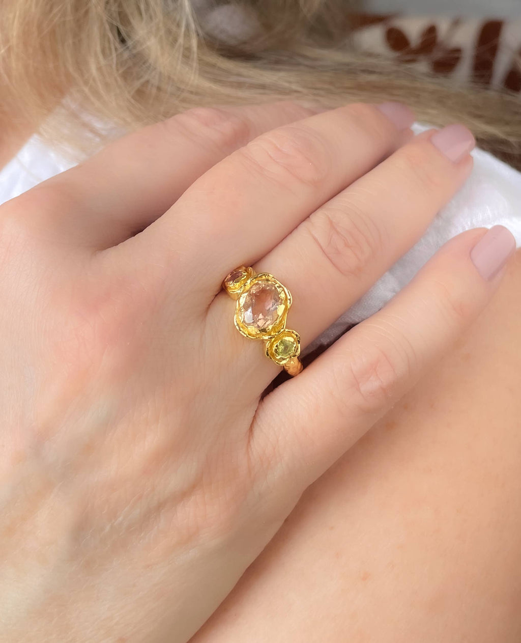 Nature's Embrace Multi-Stone Ring
