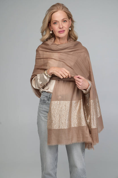 Embellished Cashmere Wrap