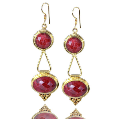 Gemstone Lantern Earring