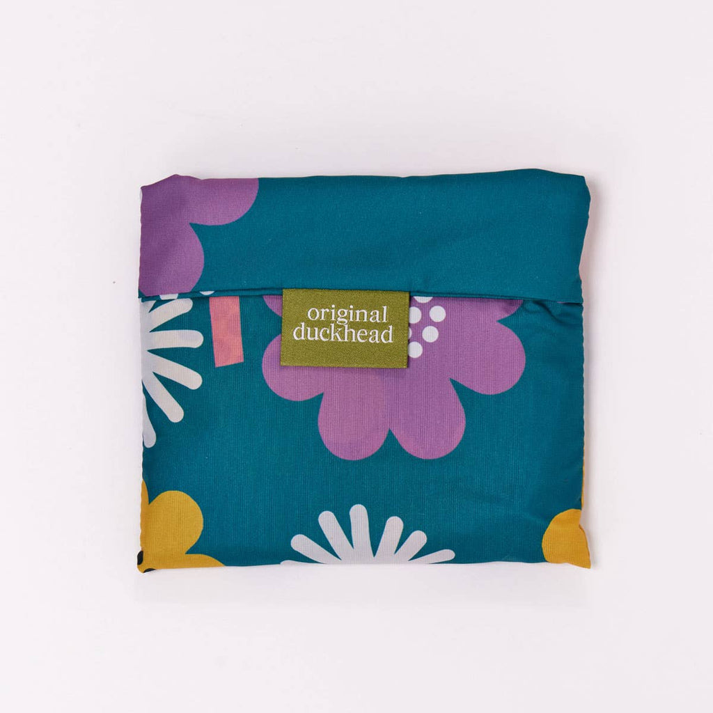 Bloom Blue Flower Print Eco-Friendly Foldable Shopping Bag